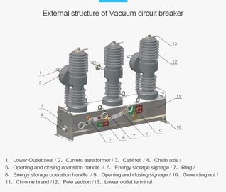 Outdoor high-voltage automatic recloser (vacuum circuit breaker)-VCB supplier