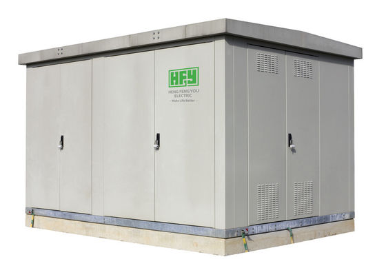 Prefabricated Substation With 12kV System Voltage Switchgear And Transformer Prefabricated Compact Mobile Substation supplier